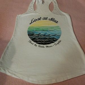 White lost at sea tank